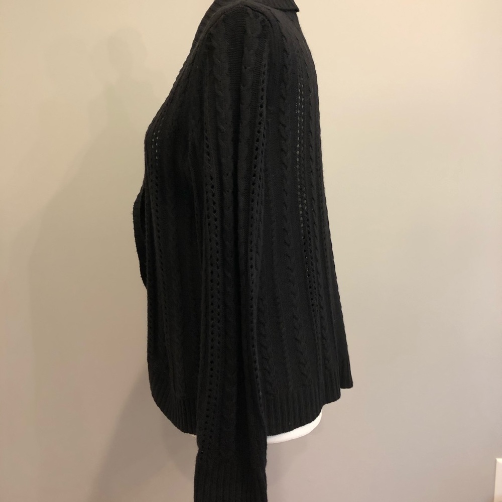 Ann Taylor black open cardigan, size M - Picture 3 of 7
